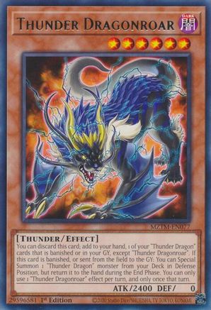 Thunder Dragonroar [MZTM-EN077] Rare - Trinity Hobby