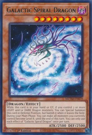 Galactic Spiral Dragon [MZTM-EN079] Rare - Trinity Hobby