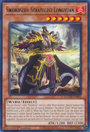 Swordsoul Strategist Longyuan [MZTM-EN082] Rare - Trinity Hobby