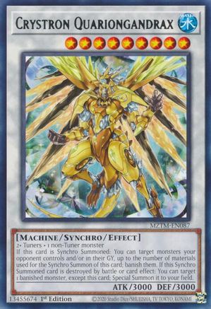 Crystron Quariongandrax [MZTM-EN087] Rare - Trinity Hobby