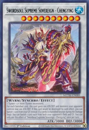 Swordsoul Supreme Sovereign - Chengying [MZTM-EN089] Rare - Trinity Hobby
