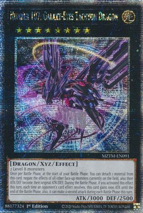 Number 107: Galaxy-Eyes Tachyon Dragon (Quarter Century Secret Rare) [MZTM-EN091] Quarter Century Secret Rare - Trinity Hobby
