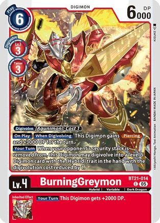 BurningGreymon [BT21-014] [World Convergence] - Trinity Hobby