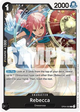 Rebecca (Tournament Pack 2025 Vol. 2) (OP04-092) - [One Piece Promotion Cards] - Trinity Hobby