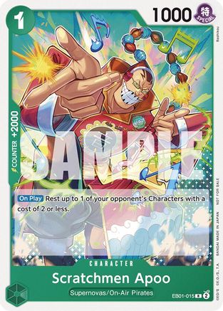 Scratchmen Apoo (Tournament Pack 2025 Vol. 2) (EB01-015) - [One Piece Promotion Cards] - Trinity Hobby