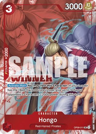 Hongo (Winner Pack 2025 Vol. 2) (OP09-011) - [One Piece Promotion Cards] Foil - Trinity Hobby