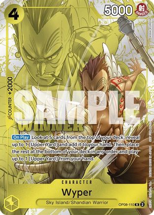 Wyper (Winner Pack 2025 Vol. 2) (OP08-110) - [One Piece Promotion Cards] Foil - Trinity Hobby