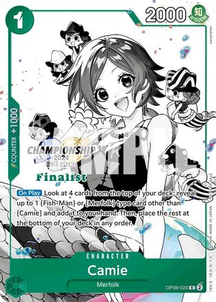 Camie (Championship 2024 Finalist Card Set Vol. 2) (OP06-025) - [One Piece Promotion Cards] Foil - Trinity Hobby
