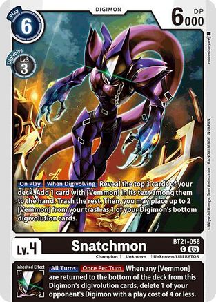 Snatchmon [BT21-058] [World Convergence] - Trinity Hobby