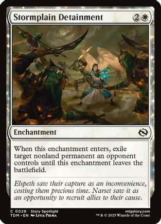 Stormplain Detainment  [Foil]  (TDM-028) - [Tarkir: Dragonstorm]: (enchantment) - Trinity Hobby