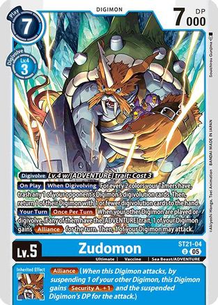 Zudomon [ST21-04] [Starter Deck: Hero of Hope]