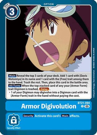 Armor Digivolution [BT21-094] [World Convergence] - Trinity Hobby