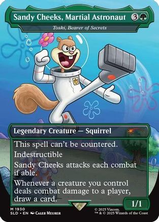 Sandy Cheeks, Martial Astronaut - Toski, Bearer of Secrets (SLD-1930) - [Secret Lair Drop Series] Foil - Trinity Hobby