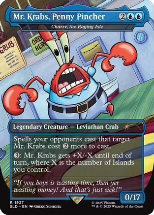 Mr. Krabs, Penny Pincher - Charix, the Raging Isle (SLD-1927) - [Secret Lair Drop Series] Foil - Trinity Hobby