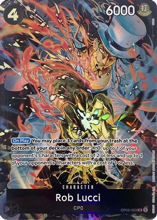 Rob Lucci (Illustration Box EX) (OP05-093) - [One Piece Promotion Cards] Foil - Trinity Hobby