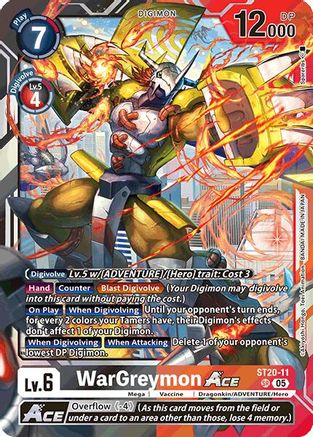 WarGreymon ACE [ST20-11] [Starter Deck: Protector of Light] - Trinity Hobby