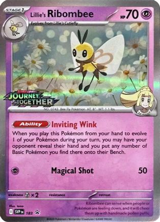 Lillie's Ribombee (183) [Scarlet & Violet: Black Star Promos] - Trinity Hobby