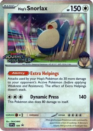 Hop's Snorlax (184) [Scarlet & Violet: Black Star Promos] - Trinity Hobby