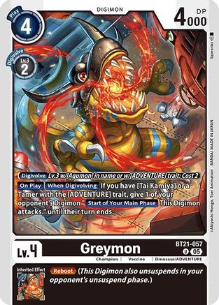 Greymon [BT21-057] [World Convergence] - Trinity Hobby