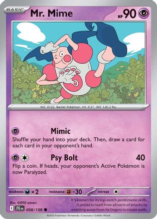 Mr. Mime  - (058/159)  [SV09 Journey Together] - Trinity Hobby
