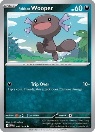 Paldean Wooper  - (093/159) Reverse Holofoil [SV09 Journey Together] - Trinity Hobby