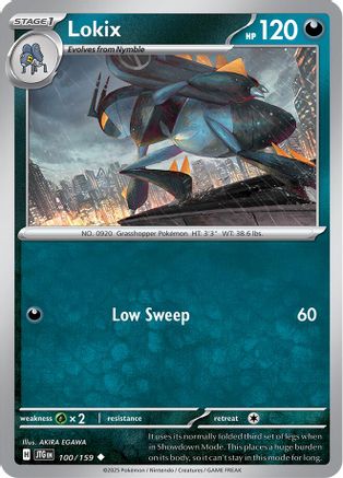 Lokix  - (100/159) Reverse Holofoil [SV09 Journey Together] - Trinity Hobby