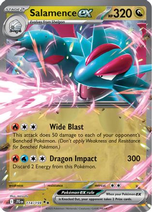 Salamence ex - 114/159  - (114/159) Holofoil [SV09 Journey Together] - Trinity Hobby
