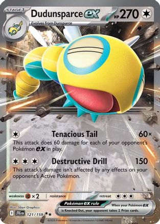 Dudunsparce ex - 121/159  - (121/159) Holofoil [SV09 Journey Together] - Trinity Hobby