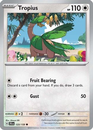Tropius  - (123/159) Reverse Holofoil [SV09 Journey Together] - Trinity Hobby
