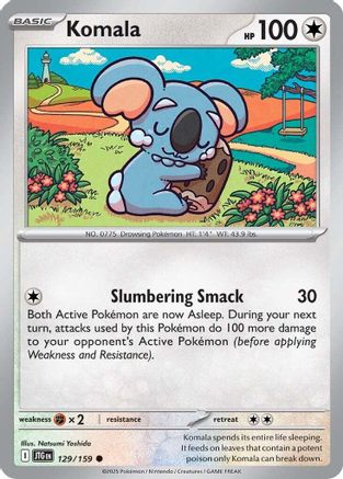 Komala  - (129/159)  [SV09 Journey Together] - Trinity Hobby