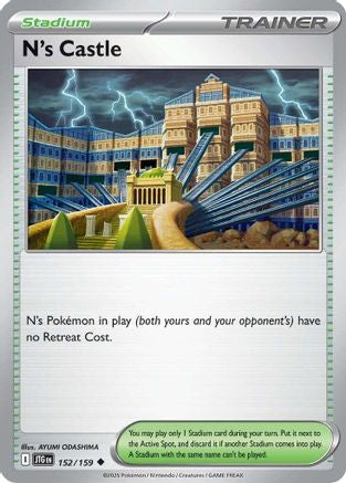 N's Castle  - (152/159) Reverse Holofoil [SV09 Journey Together] - Trinity Hobby