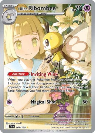 Lillie's Ribombee - 164/159  - (164/159) Holofoil [SV09 Journey Together] - Trinity Hobby