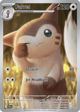 Furret - 168/159  - (168/159) Holofoil [SV09 Journey Together] - Trinity Hobby