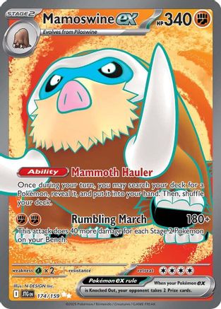 Mamoswine ex - 174/159  - (174/159) Holofoil [SV09 Journey Together] - Trinity Hobby