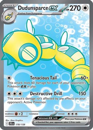 Dudunsparce ex - 178/159  - (178/159) Holofoil [SV09 Journey Together] - Trinity Hobby