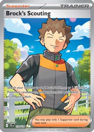 Brock's Scouting - 179/159  - (179/159) Holofoil [SV09 Journey Together] - Trinity Hobby