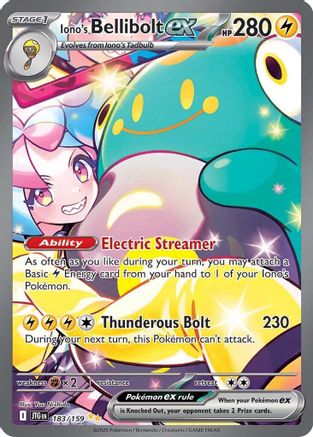 Iono's Bellibolt ex - 183/159  - (183/159) Holofoil [SV09 Journey Together] - Trinity Hobby