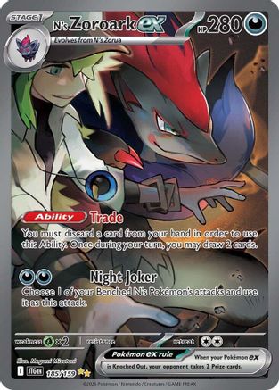 N's Zoroark ex - 185/159  - (185/159) Holofoil [SV09 Journey Together] - Trinity Hobby