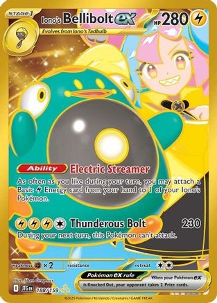 Iono's Bellibolt ex - 188/159  - (188/159) Holofoil [SV09 Journey Together] - Trinity Hobby