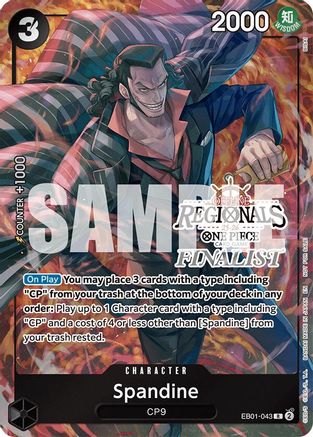 Spandine (Regional Finalist Card Set 2025 Vol.1) (EB01-043) - [One Piece Promotion Cards] Foil - Trinity Hobby