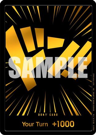 DON!! Card (Black and Gold) - [One Piece Promotion Cards] Foil - Trinity Hobby