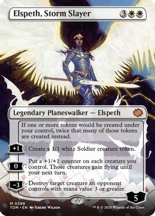 Elspeth, Storm Slayer  (TDM-398) - [Tarkir: Dragonstorm] (Borderless) - Trinity Hobby