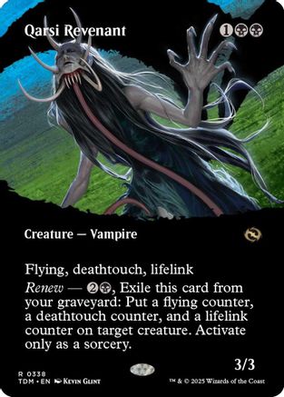 Qarsi Revenant  (TDM-338) - [Tarkir: Dragonstorm]: (Showcase) (Borderless) - Trinity Hobby