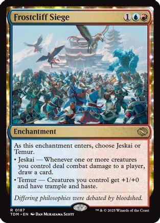 Frostcliff Siege  (TDM-187) - [Tarkir: Dragonstorm]: (enchantment) - Trinity Hobby