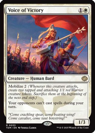 Voice of Victory  [Foil]  (TDM-033) - [Tarkir: Dragonstorm] - Trinity Hobby
