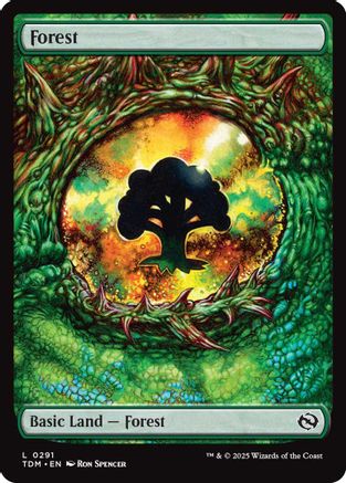 Forest  [Foil]  (TDM-291) - [Tarkir: Dragonstorm] - Trinity Hobby