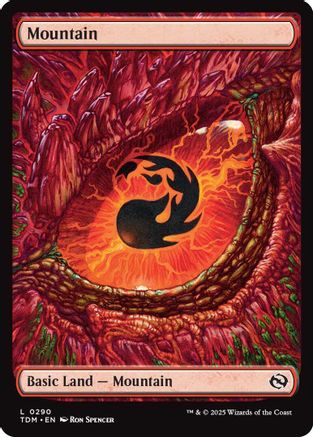 Mountain  [Foil]  (TDM-290) - [Tarkir: Dragonstorm] - Trinity Hobby