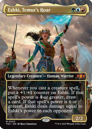 Eshki, Temur's Roar (Borderless) (TDC-003) - [Commander: Tarkir: Dragonstorm] - Trinity Hobby