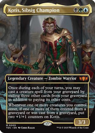 Kotis, Sibsig Champion (Borderless) (TDC-005) - [Commander: Tarkir: Dragonstorm] - Trinity Hobby