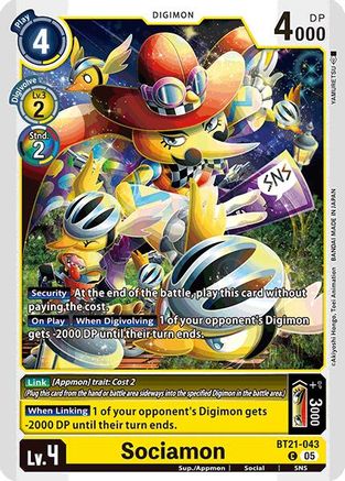 Sociamon [BT21-043] [World Convergence] - Trinity Hobby
